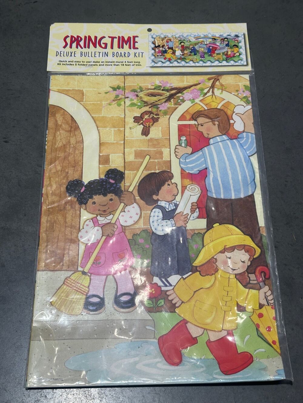 Sealed Classroom 2000 Springtime Deluxe Bulletin Board Kit 50x19" Wall Decor Jo